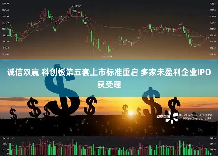 诚信双赢 科创板第五套上市标准重启 多家未盈利企业IPO获受理