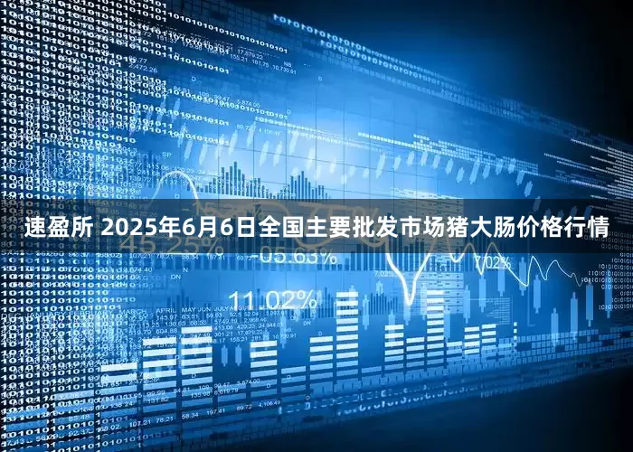速盈所 2025年6月6日全国主要批发市场猪大肠价格行情